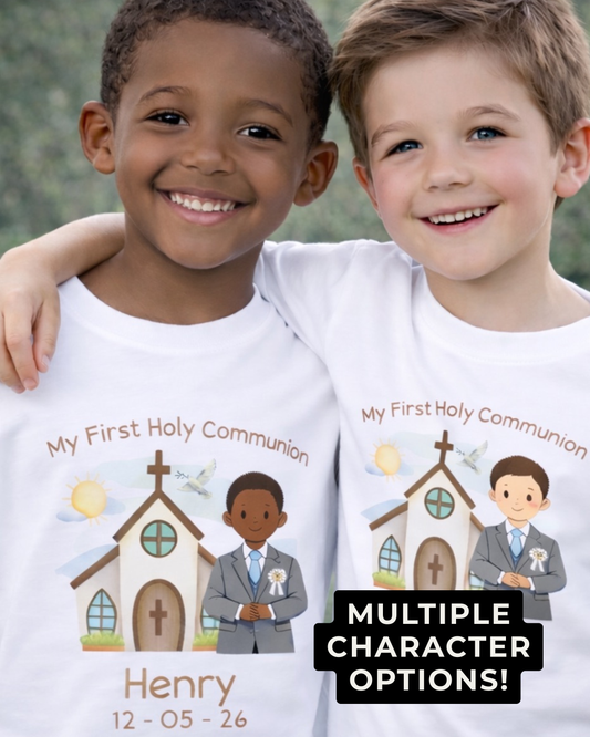 Boy’s Holy Communion T-Shirt - Custom Options