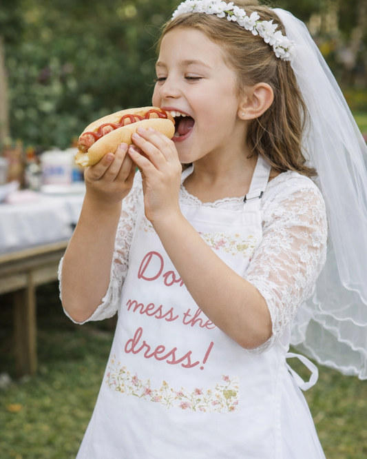 Communion Dress Protection Apron – “Don’t Mess the Dress!”