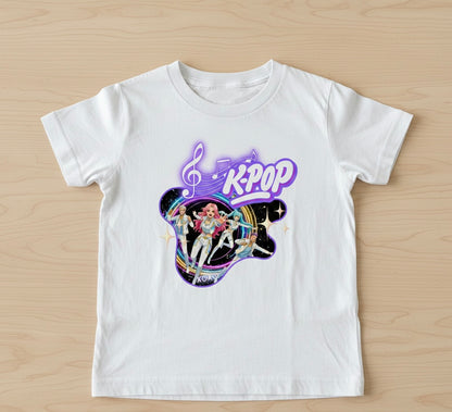 Personalised K-Pop T-Shirt for Kids